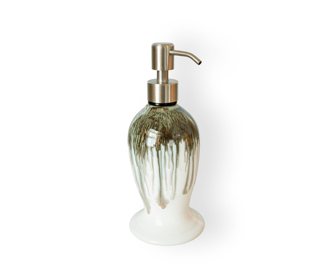 Soap Dispenser, ~12 oz - Pottery Edgecomb Potters