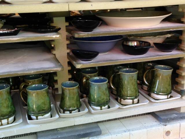 Beautiful Honey Green fresh from the kiln!