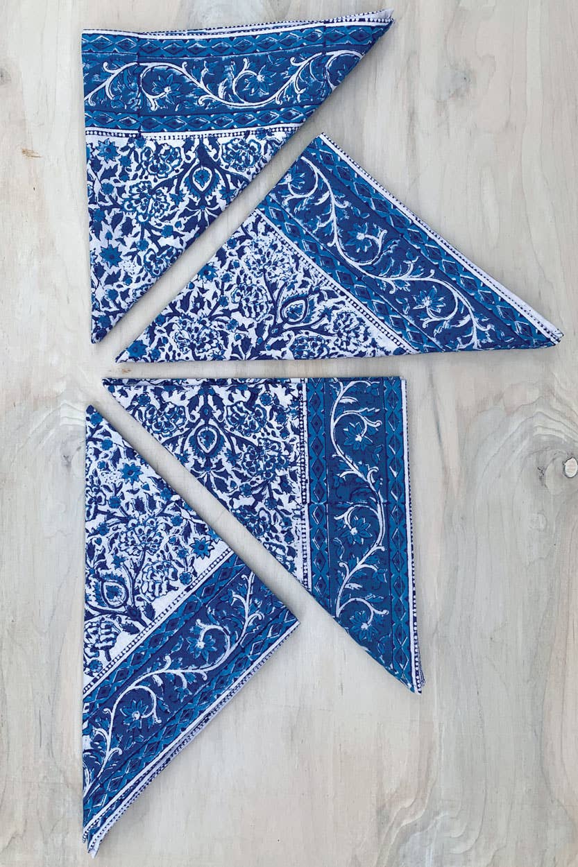 Blue Vine Napkin Set