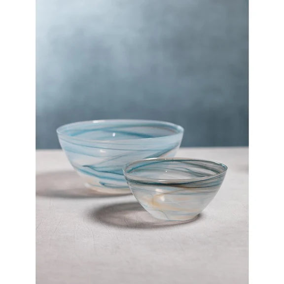 Lagoon Alabaster Large Glass Bowl