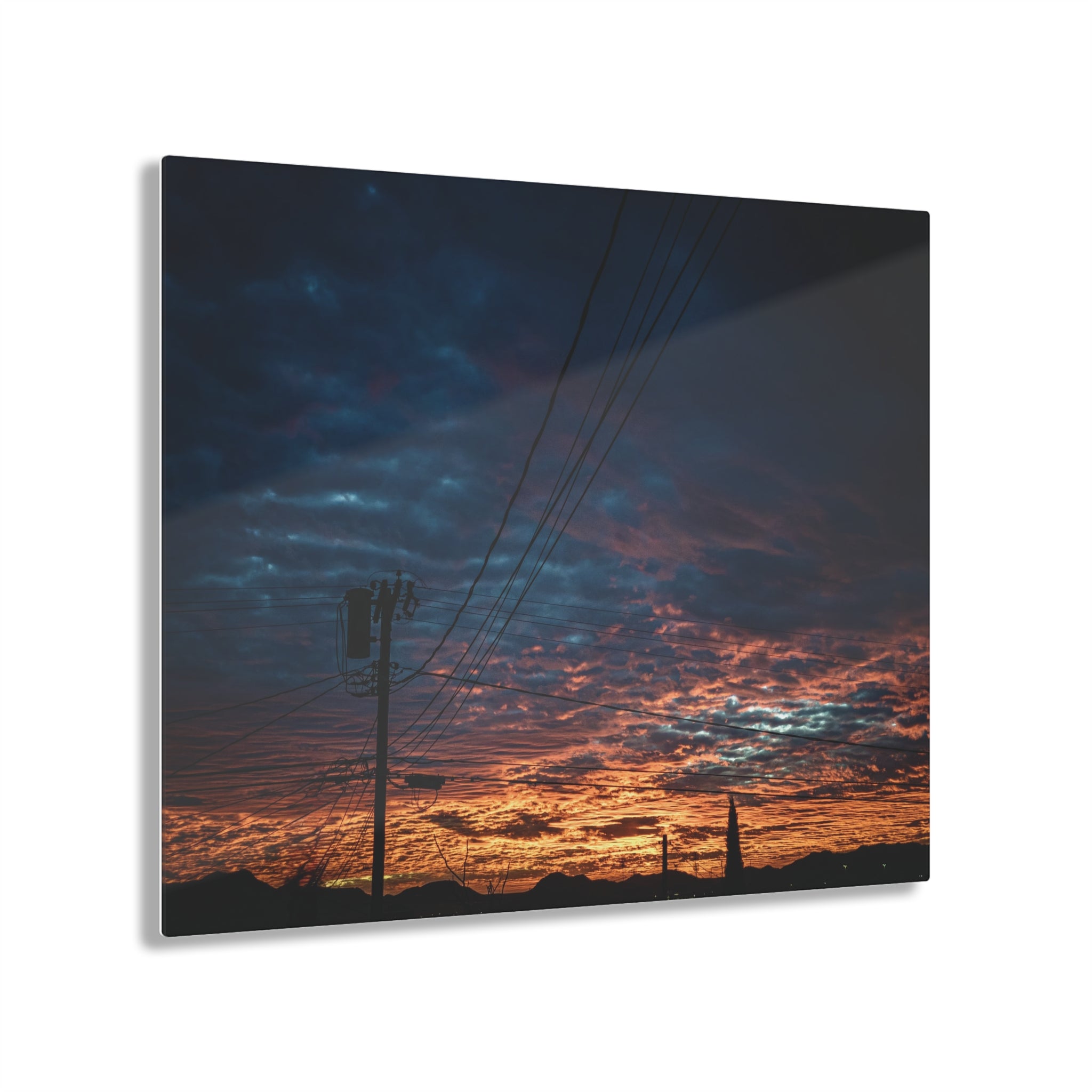 Sunset On A Wire,  Acrylic Print