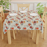 Autumn Floral Tablecloth, Festive Dining Decor, Rustic Dinnerware, Thanksgiving Table Setting, Home Decor Essentials, Fall Celebration