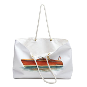 Weekender Bag - Chris-Craft Watercolor Art Design by Printify