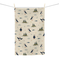 Puffin Maine Microfiber Tea Towel — Coastal Bird Kitchen Towel