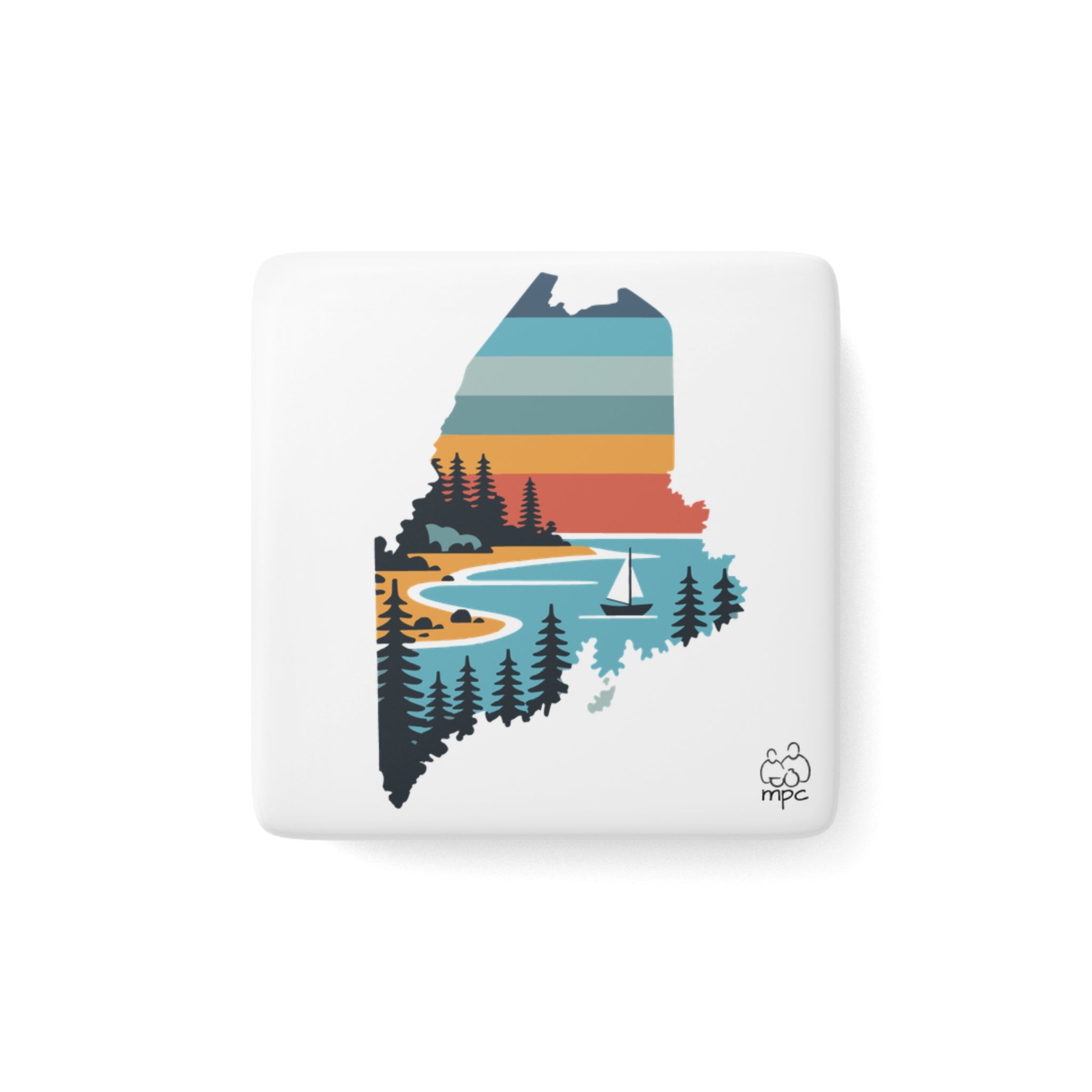 Maine Retro Magnet
