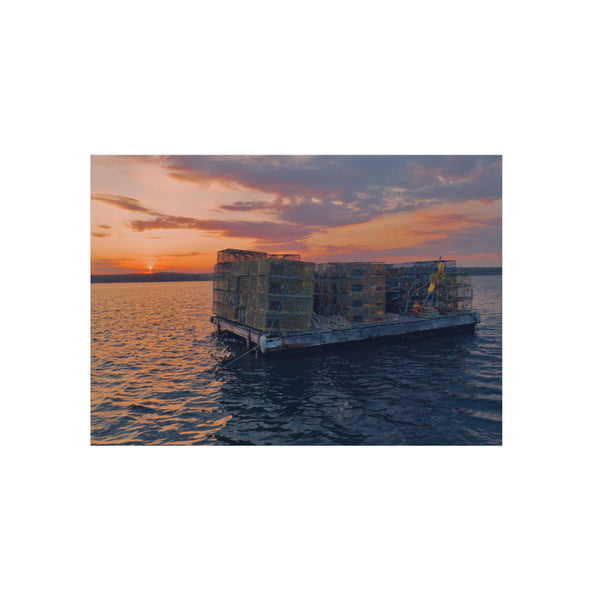 Sunset Traps, Metal Print
