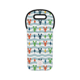 Lobster Print Wine Tote Bag