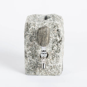 Stone Drink Dispenser: Black / Stainless by Funky Rock Designs (F)