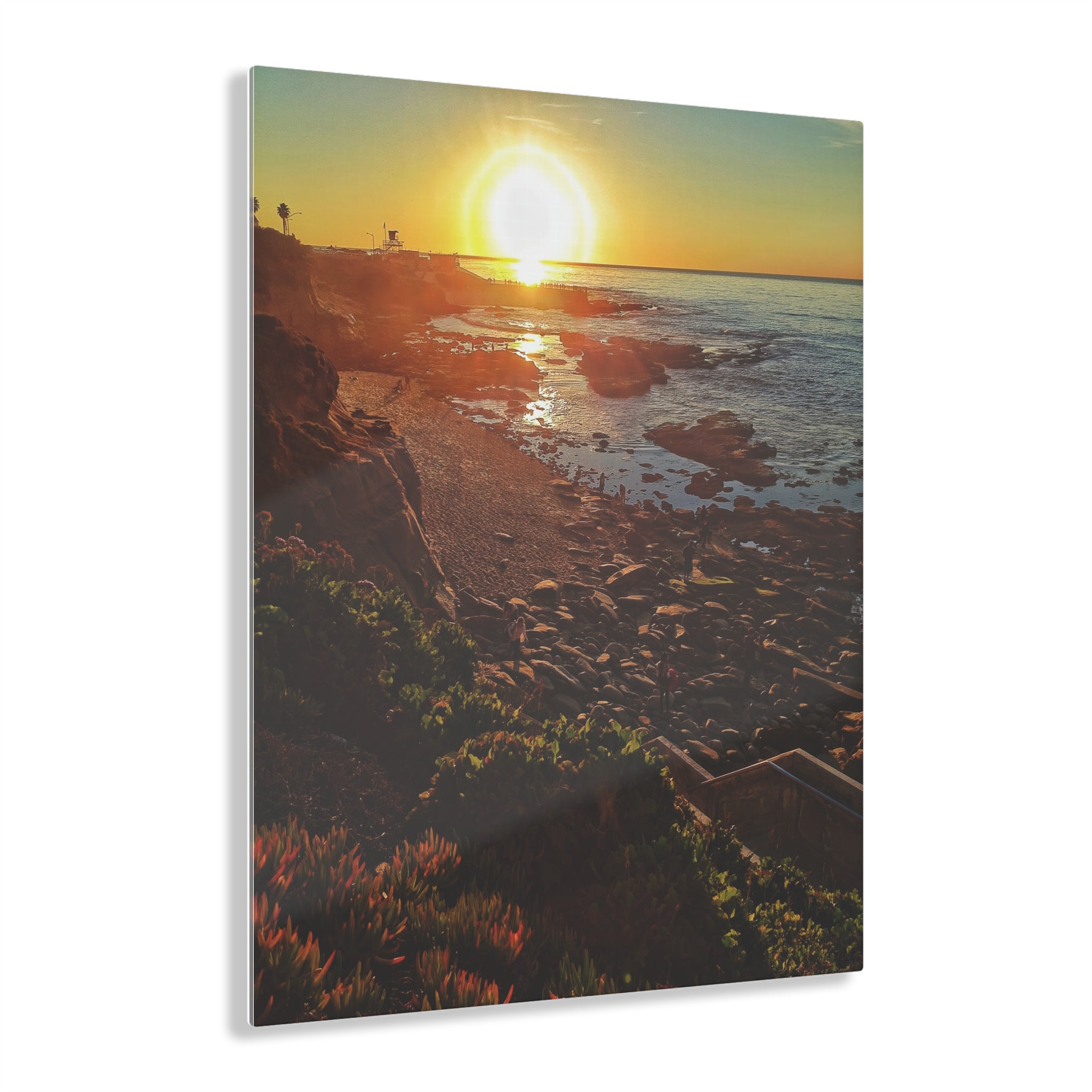 Golden Shores Acrylic Print