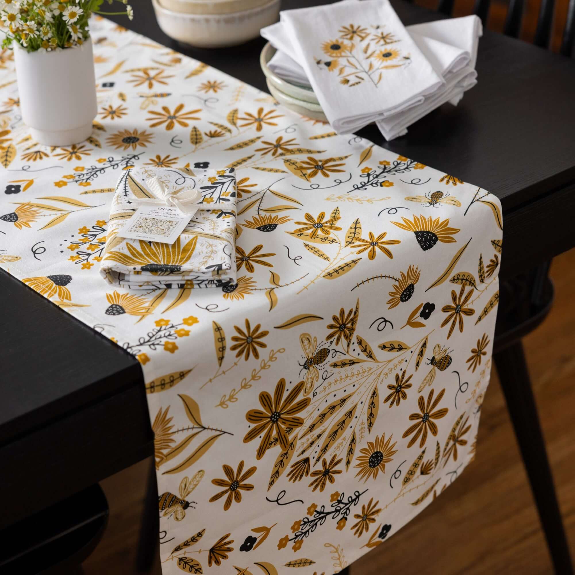 Bee Garden Table Runner