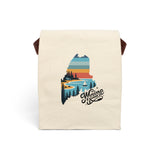 Maine State Retro Canvas Lunch Bag