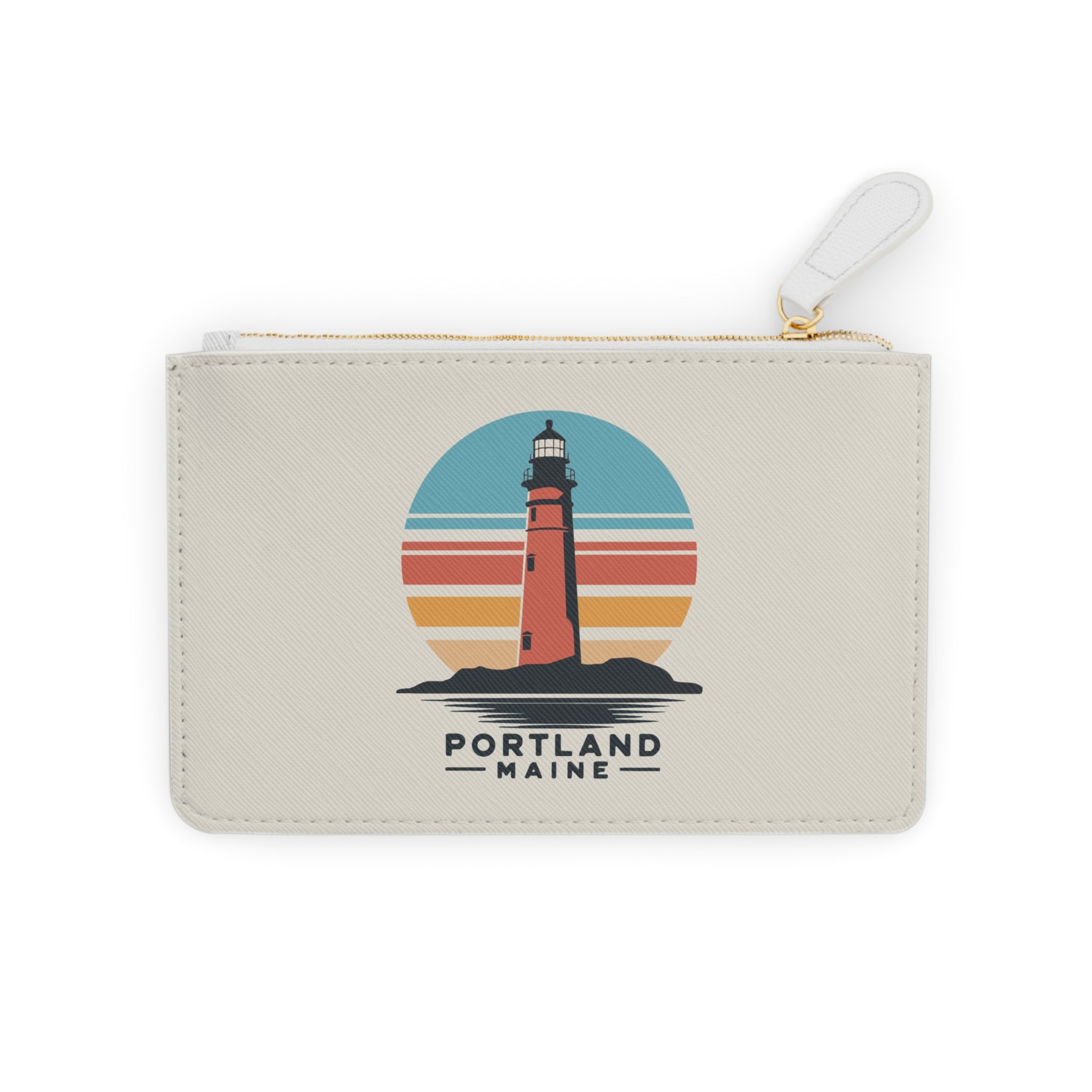 Clutch Bag Portland Maine Retro Lighthouse Mini