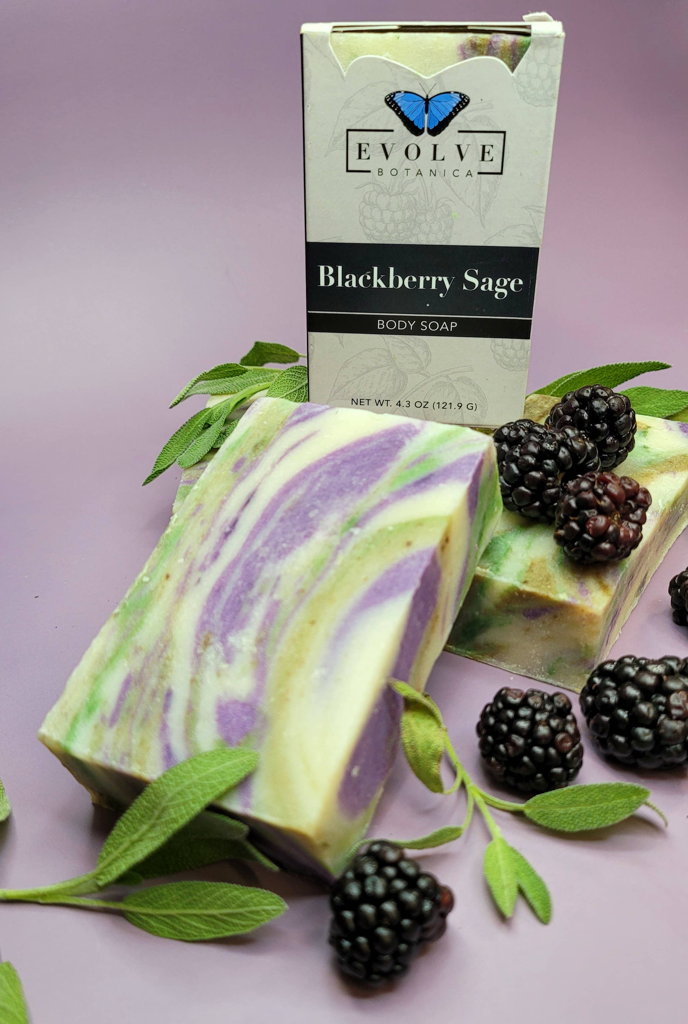Natural Bar Soap handmade - Blackberry Sage