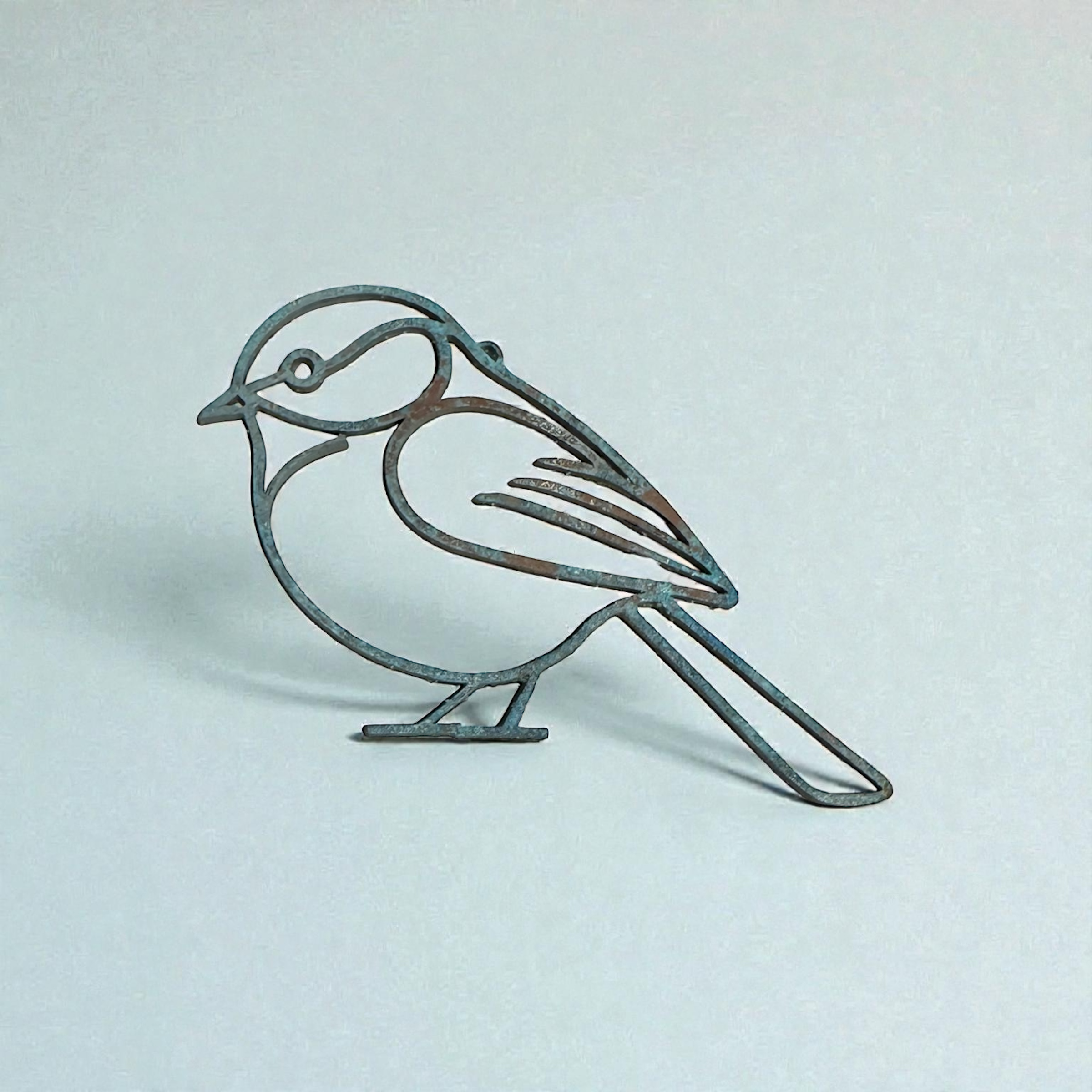 Patina Chickadee Wire Ornament by This Rad Life