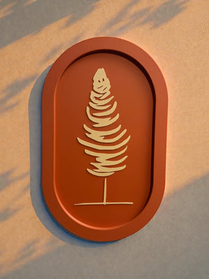 Maine Botanical Oval Wall Art Series by This Rad Life