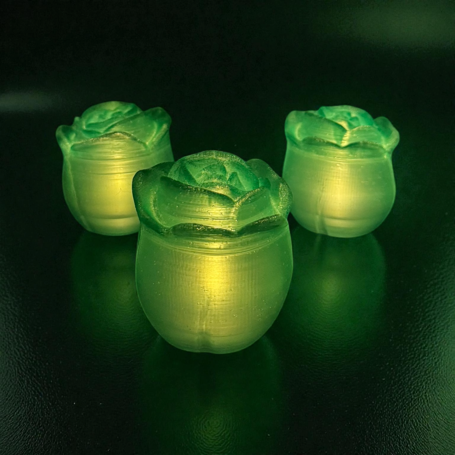 Rose Tealight w/ light by This Rad Life