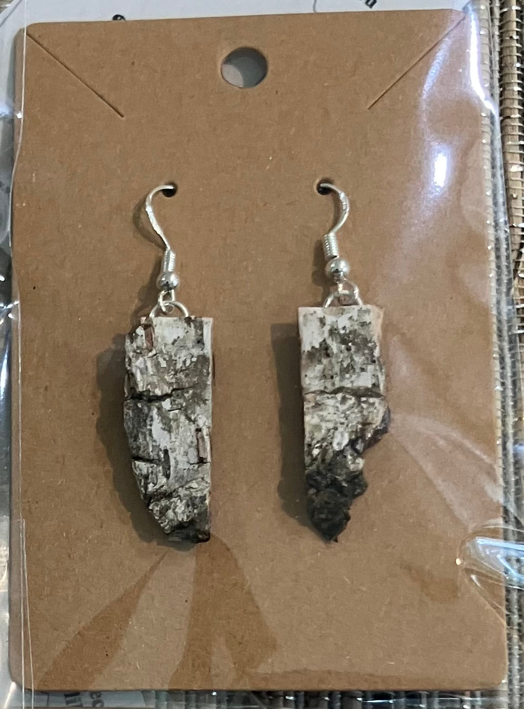 Birch earrings rectangular