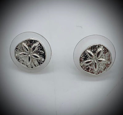 Small Sand Dollar Post Earrings