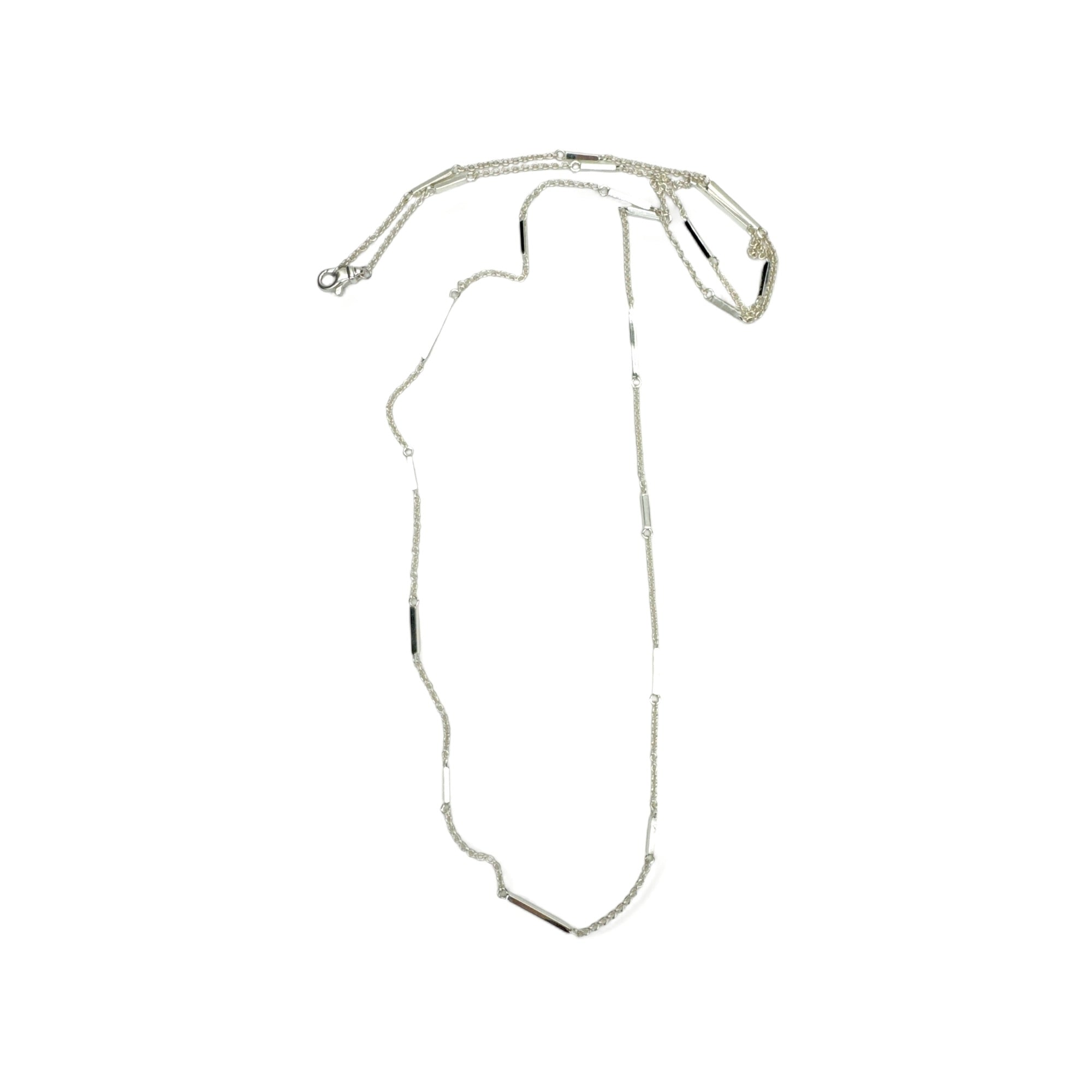 Bar Link Station Necklace