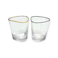 Triangular Double Old Fashioned Glass