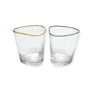 Triangular Double Old Fashioned Glass