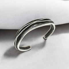 Waves Silver Cuff by Zina Sterling Silver