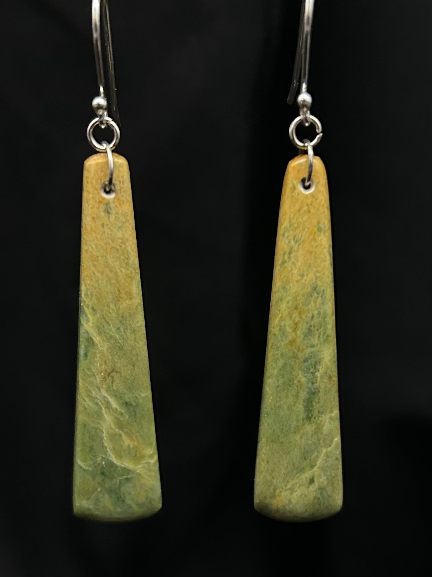 Raukaraka Pounamu Jade Teardrop Earrings