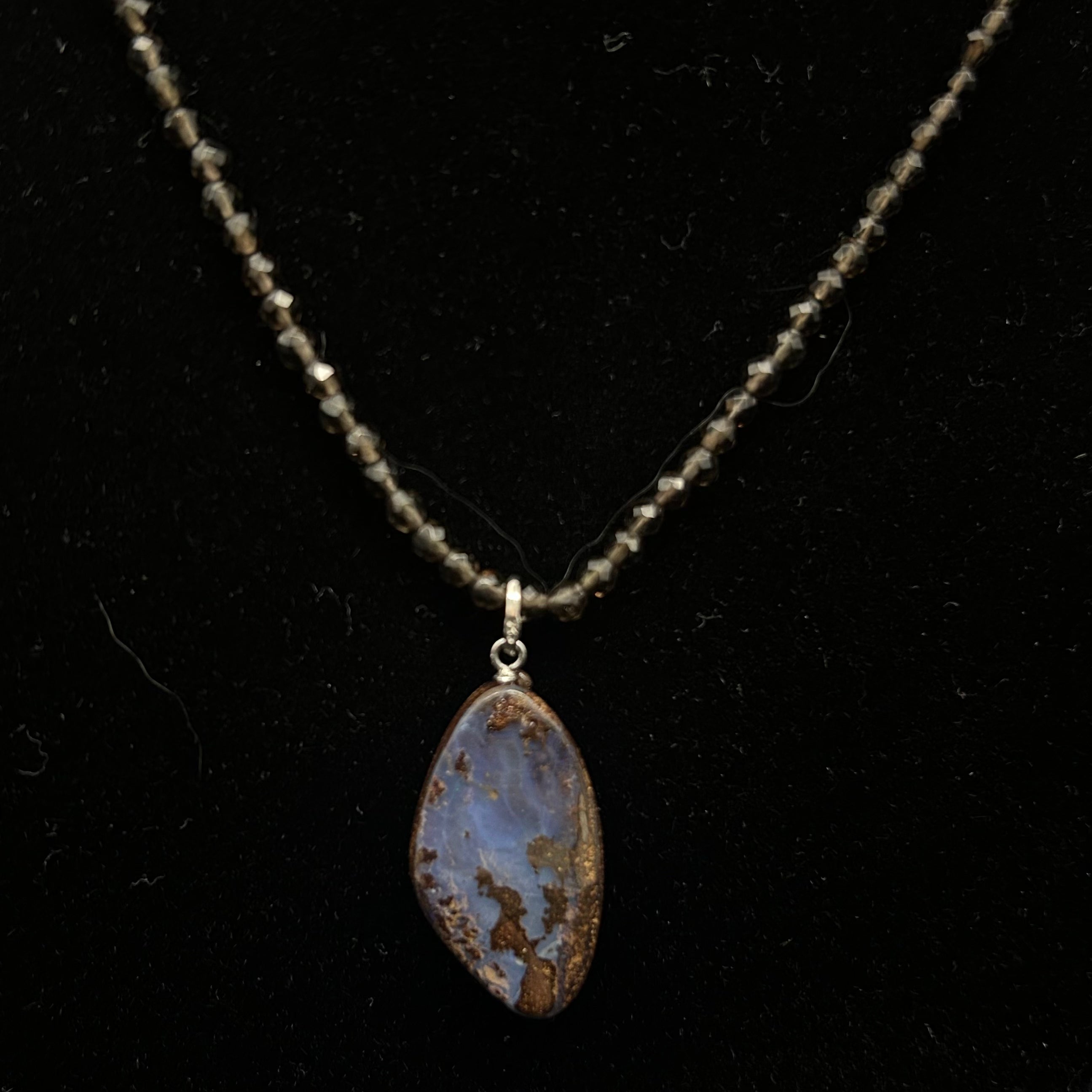 Smoky Quartz w/ Australian Opal Necklace