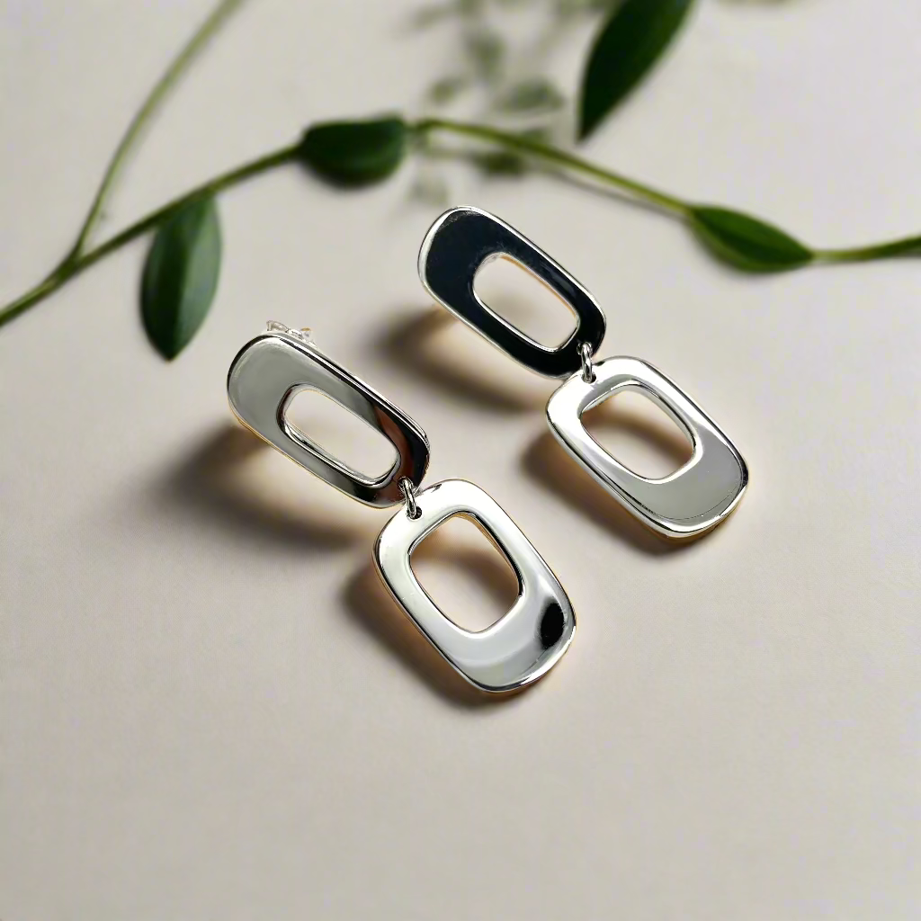 Modern Drop Earrings