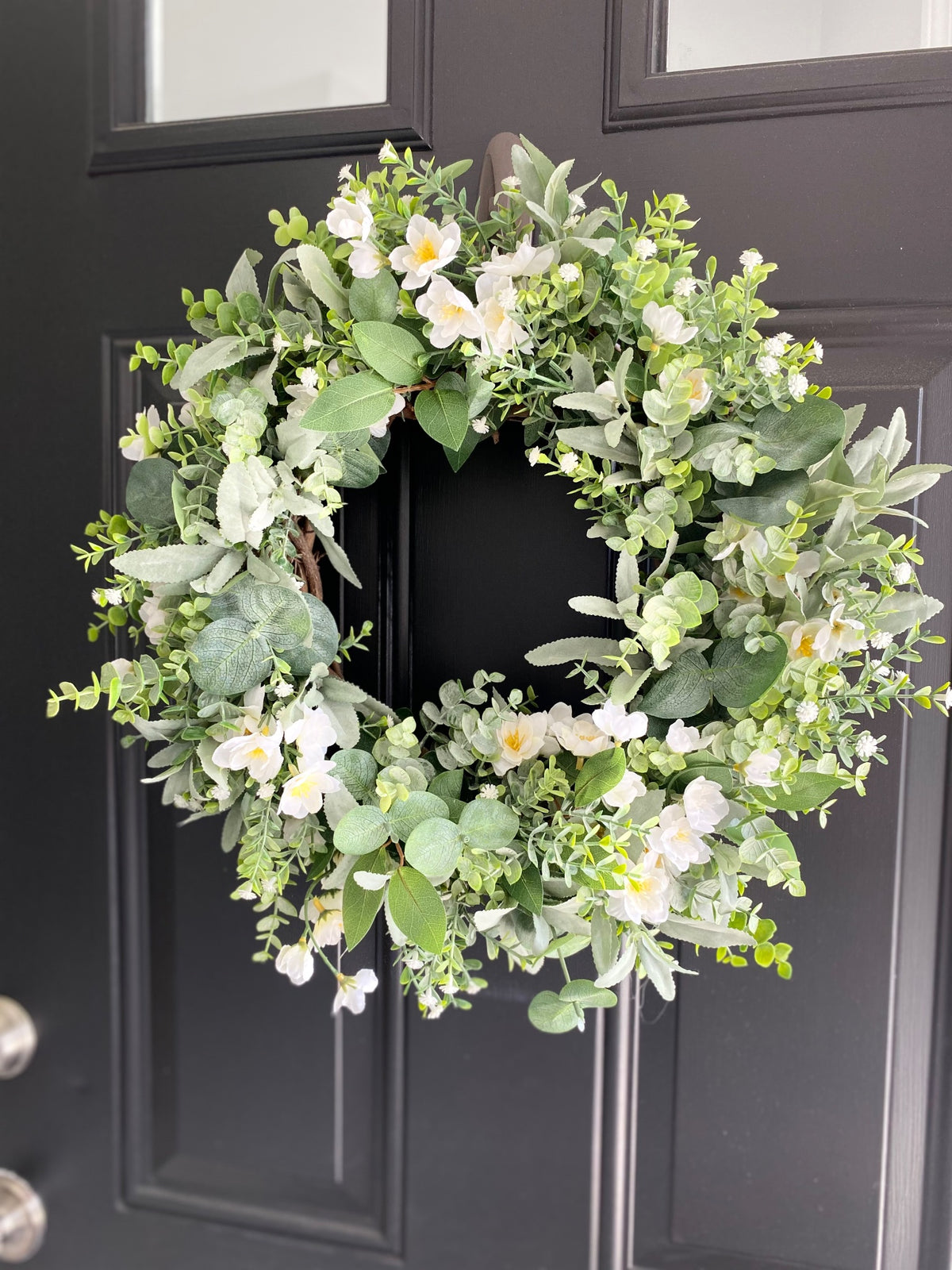 Handcrafted Floral Wreath 1 AC by Debbie Arnold