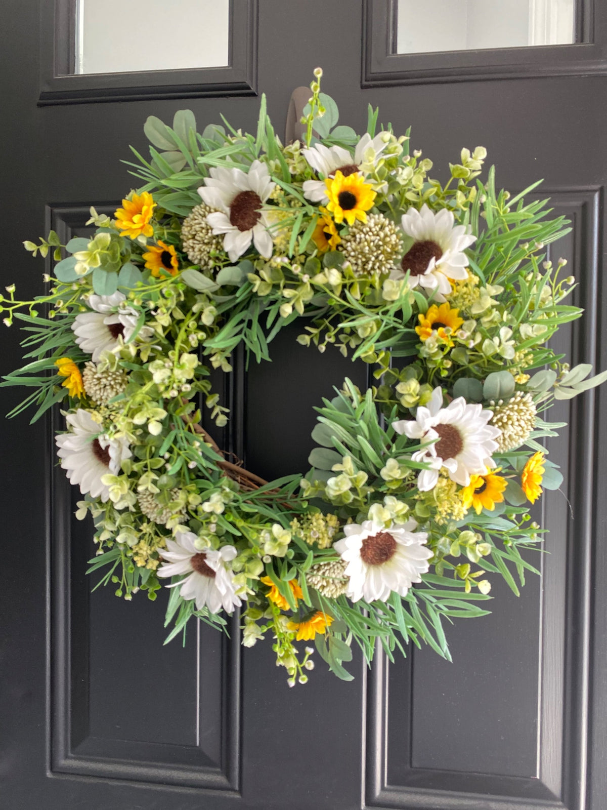 Handcrafted Floral Wreath 4 AC by Debbie Arnold