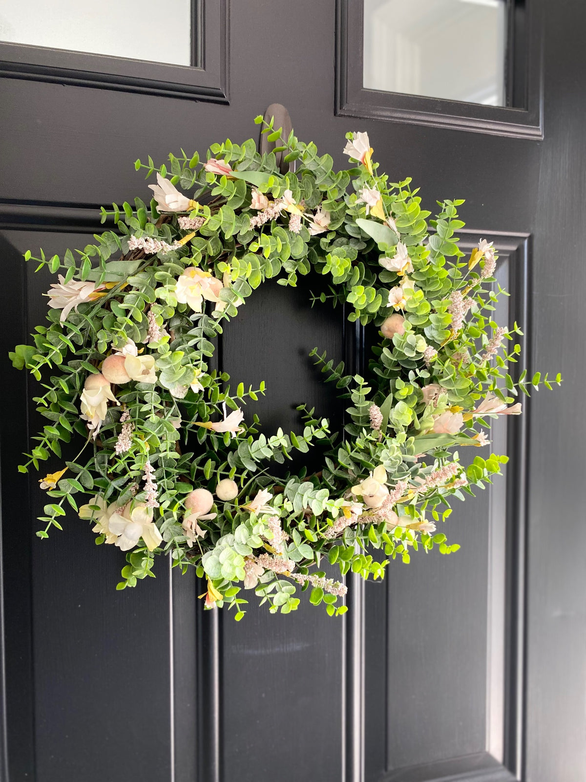 Handcrafted Floral Wreath 2 AC by Debbie Arnold