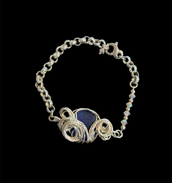 Cobalt Bracelet w/ Swarovski Crystals