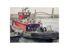 Tugboat Alley Between the Bridges, Portsmouth