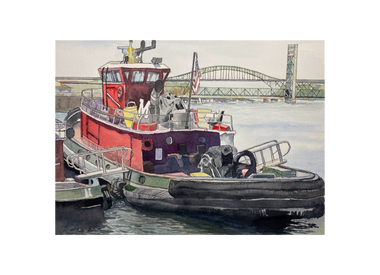 Tugboat Alley Between the Bridges, Portsmouth