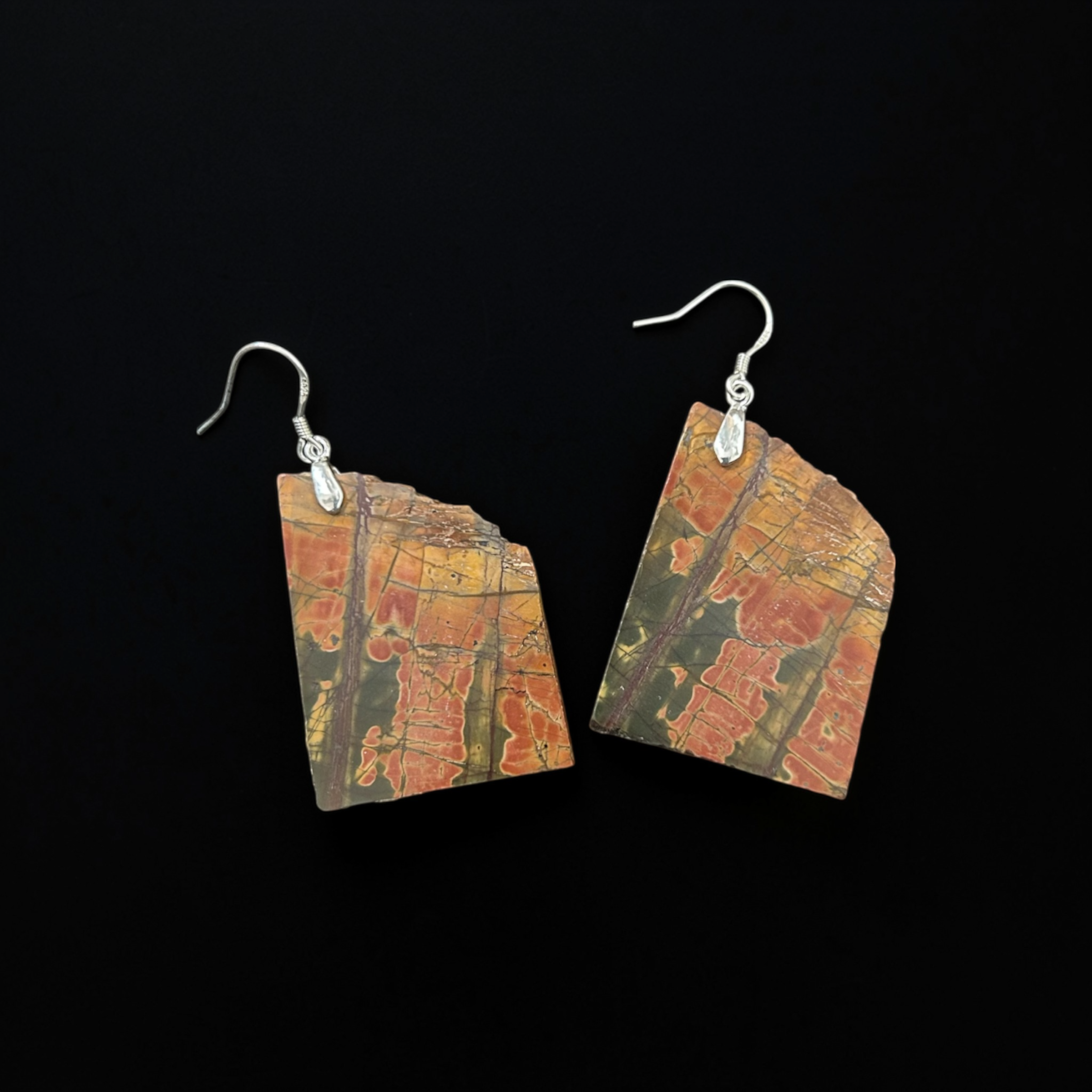 Picasso Jasper Freeform Earrings