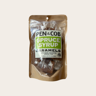 Spruce Syrup Caramels