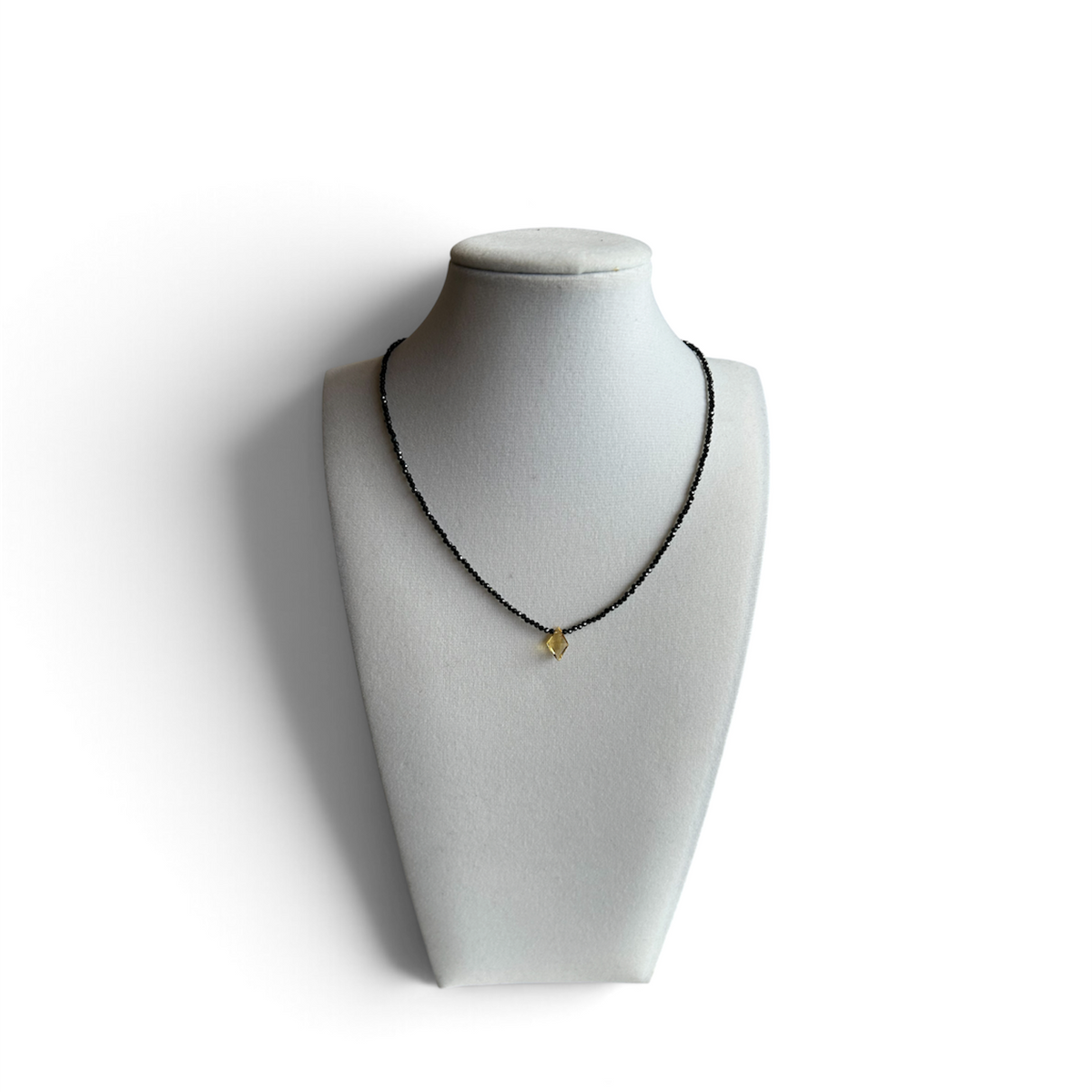 Black Spinel w/ Citrine