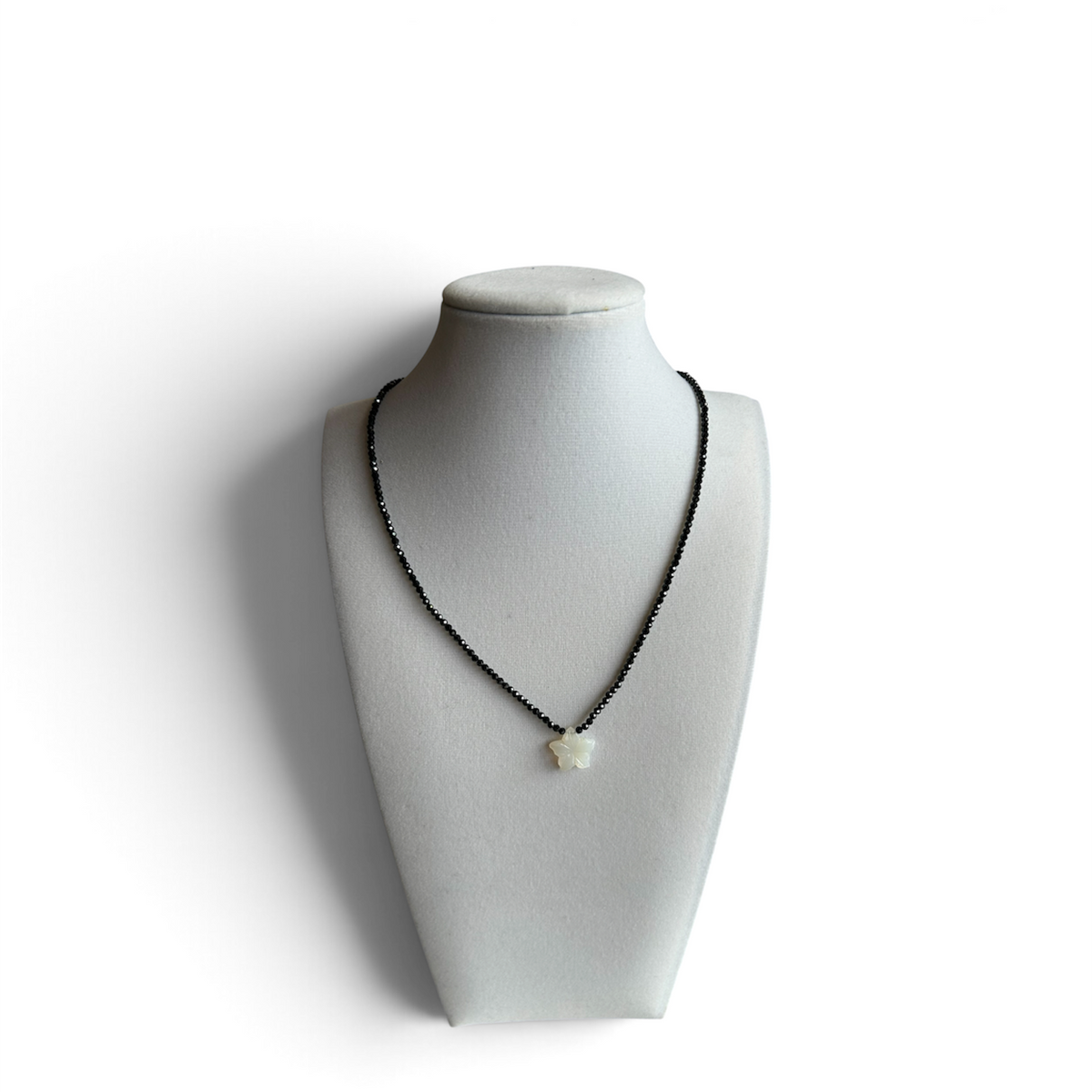 Black Spinel Moonstone Flower
