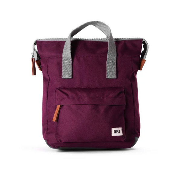 Small Sienna Recycled Canvas Backpack