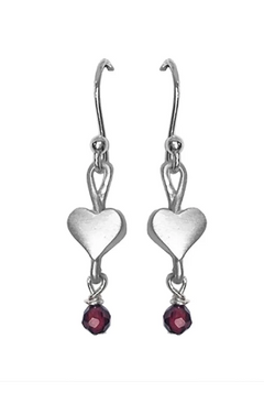 Sweetheart with Garnet Earrings