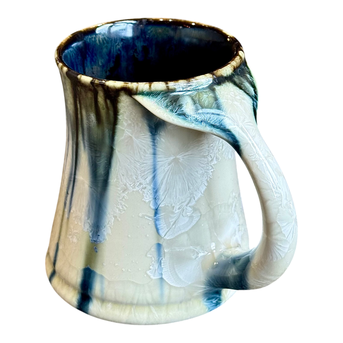 Hand Crafted Whale Tail Mug, 18oz — Porcelain by Edgecomb Potters