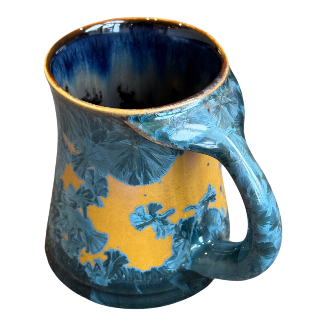 Hand Crafted Whale Tail Mug, 18oz — Porcelain by Edgecomb Potters