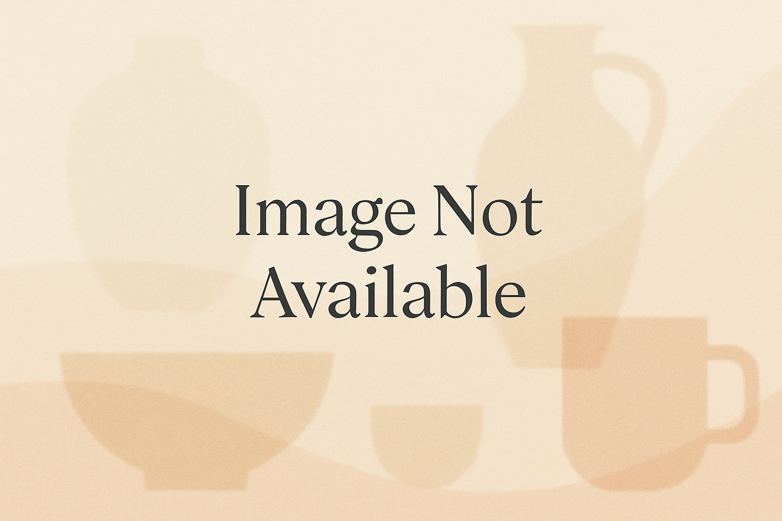 a general "image not available" square product image for a pottery shop