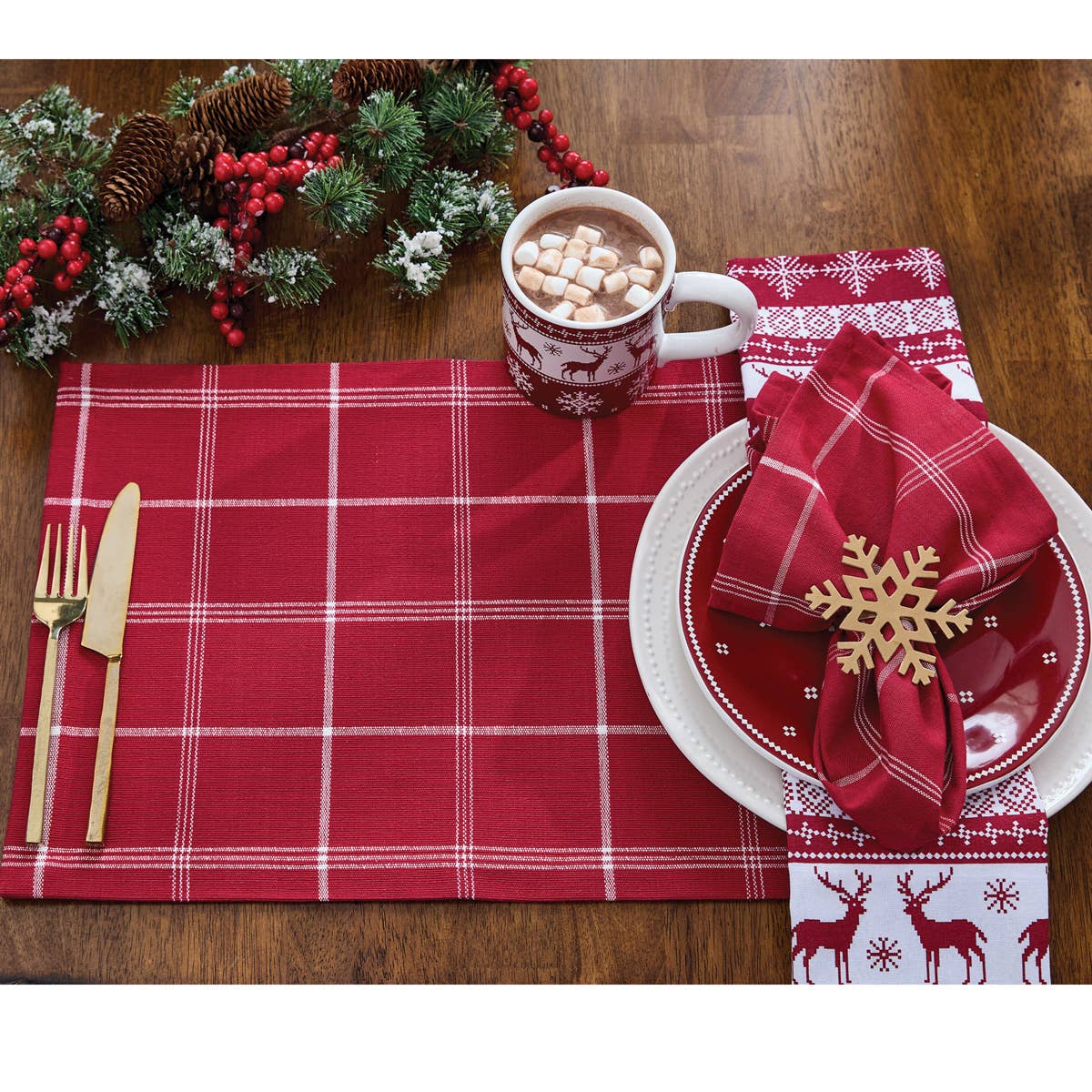 Holly Jolly Napkin 20"