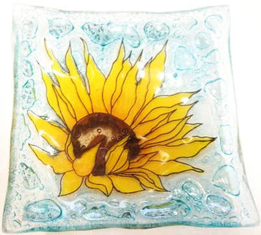 Sun Flower Small Glass Dish by Pampeana