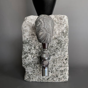 Stone Drink Dispenser: Gray / Stainless by Funky Rock Designs (F)