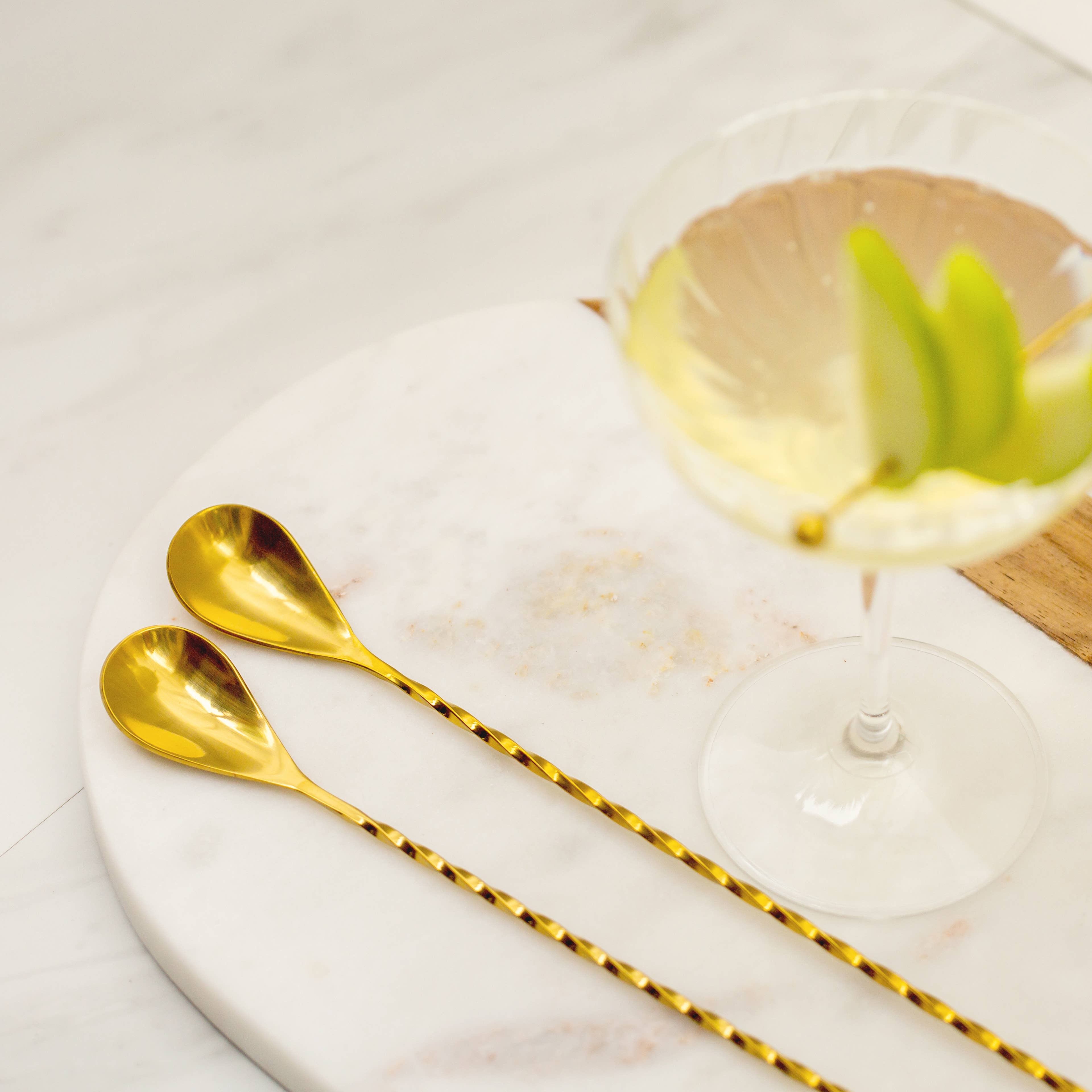 Gold Finish Bar Spoons