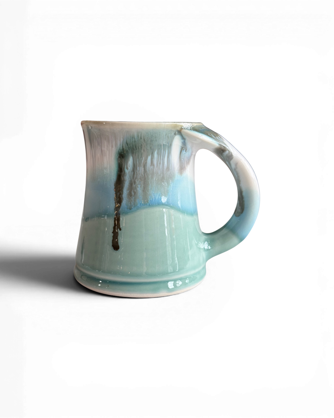 Whale Tail Mug, 18oz in Seaglass