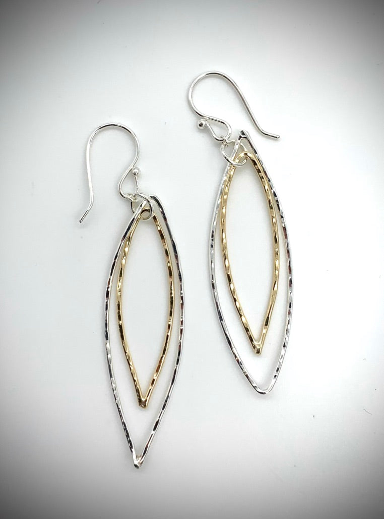 Nestled Ovals Earrings, Large - Jewelry Edgecomb Potters